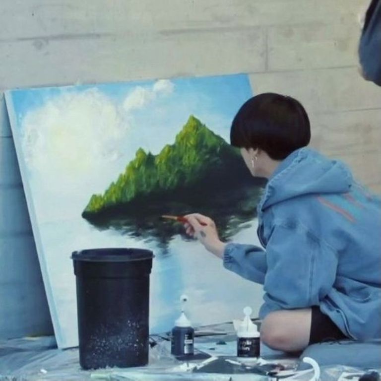 Jungkook de BTS es el idol más completo del kpop pintura