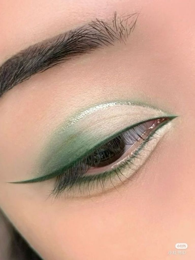 Maquillajes verde para usar en los ojos