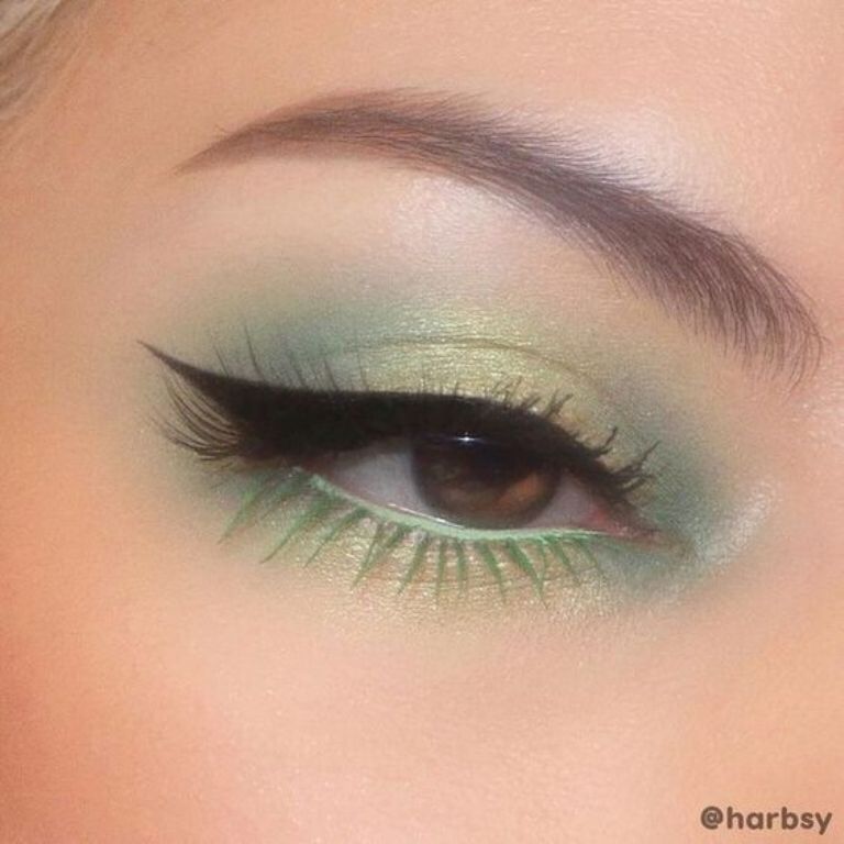 Sombras de color verde para los ojos