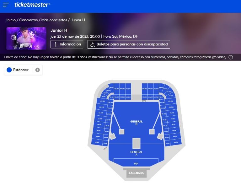 La venta de boletos para el concierto de Junior H en el Foro Sol no va bien