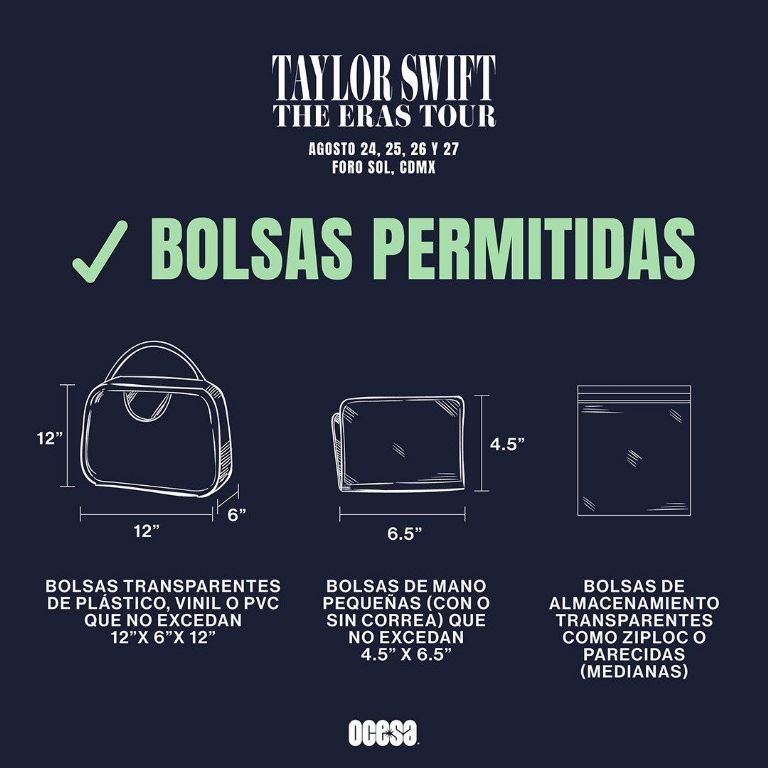 setlist horarios acceso concierto Taylor Swift México 