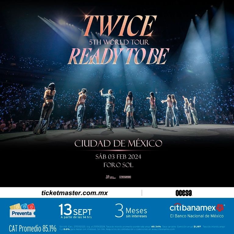 TWICE México precios boletos concierto