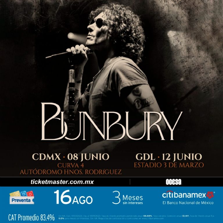 Precios boletos concierto Enrique Bunbury CDMX