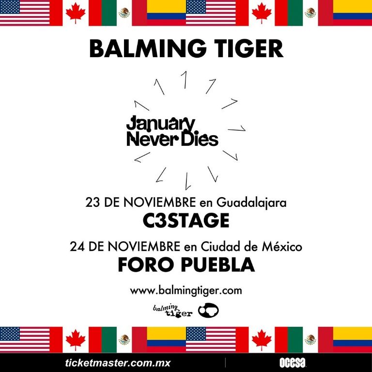 balming tiger concierto México precios boletos