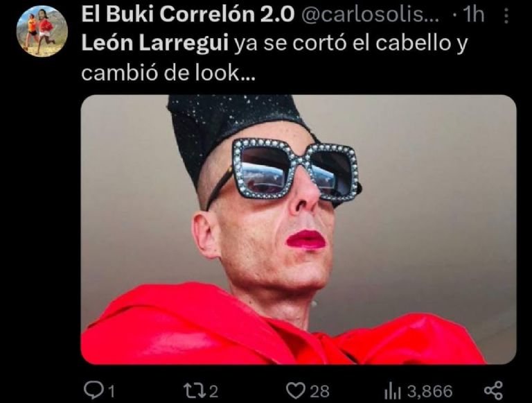 El nuevo look de León Larregui ha desatado varios memes