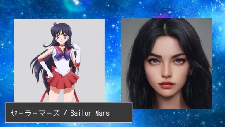 Personajes en vida real según IA Sailor Moon