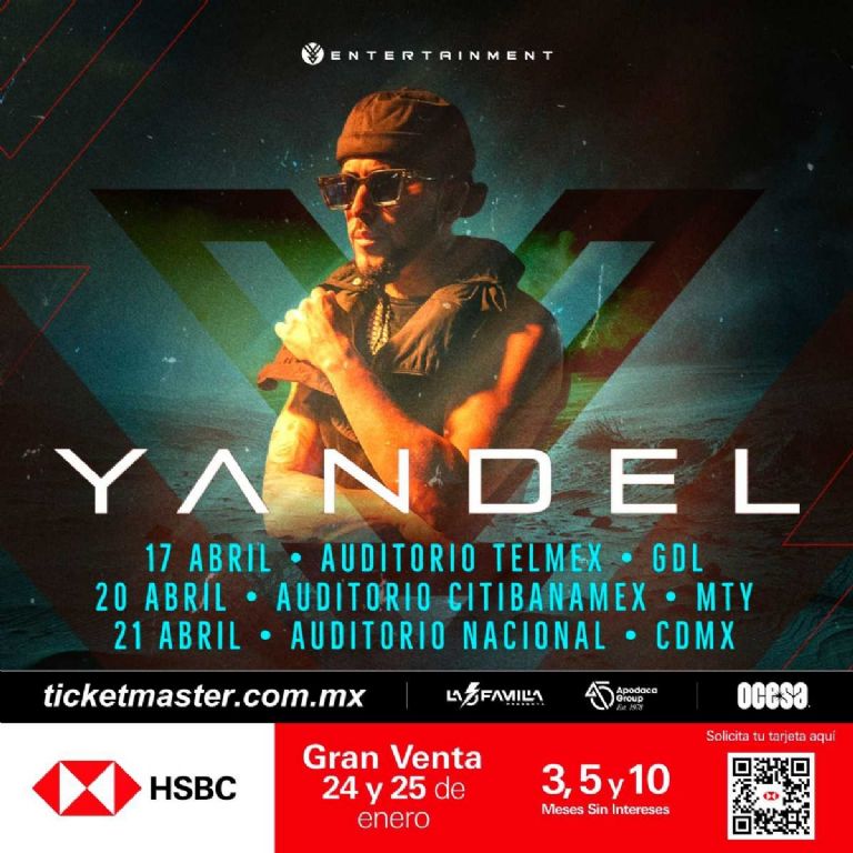 Te decimos cuál es el precio de los boletos para el concierto de Yandel en el Auditorio Nacional en CDMX