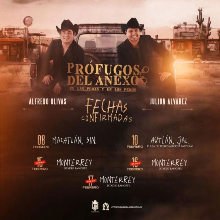 Prófugos del anexo Alfedo Olivas Julión Álvarez concierto CDMX