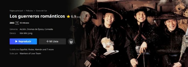 los guerreros romanticos pelicula coreana viki