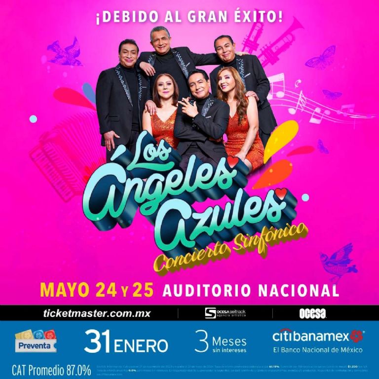 No te pierdas los conciertos de Los Ángeles Azules en el Auditorio Nacional checa el precio de los boletos