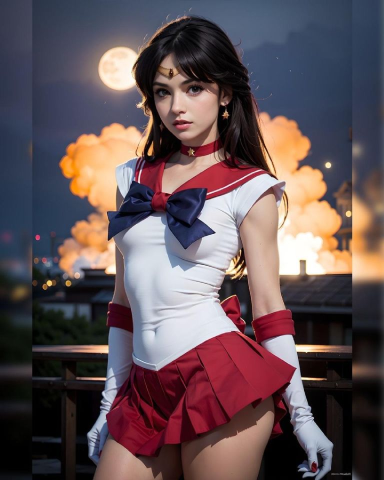 La inteligencia artificial revela cómo se vería Sailor Mars de Sailor Moon en la vida real