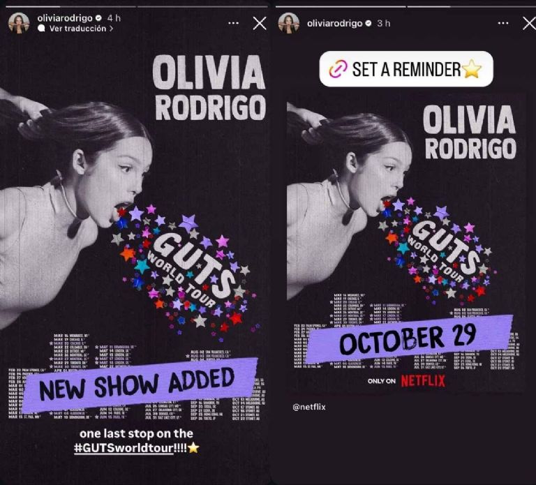 Cuándo sale GUTS de Olivia Rodrigo en Netflix