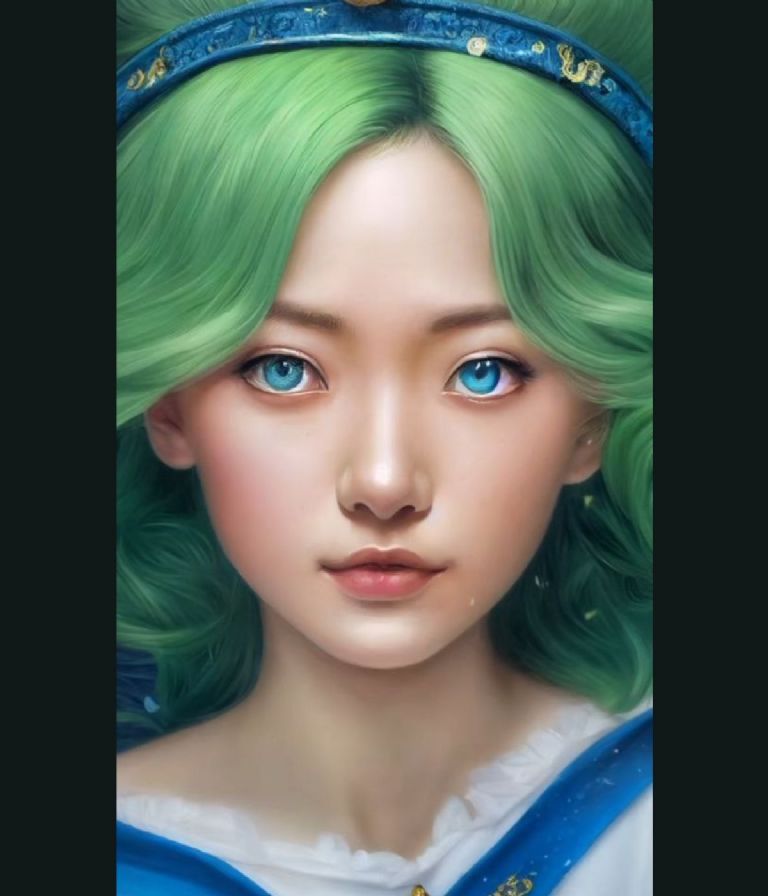 Sailor Neptune de Sailor Moon en la vida real según inteligencia artificial