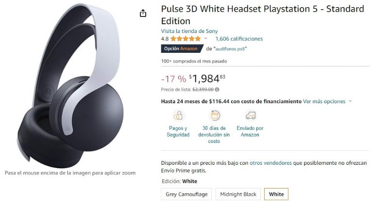 Mejores audífonos de diadema de alta gama: Sony Pulse 3D