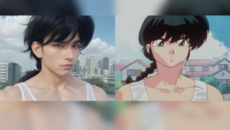 Inteligencia artificial recrea a personajes de Ranma 1/2 en la vida real