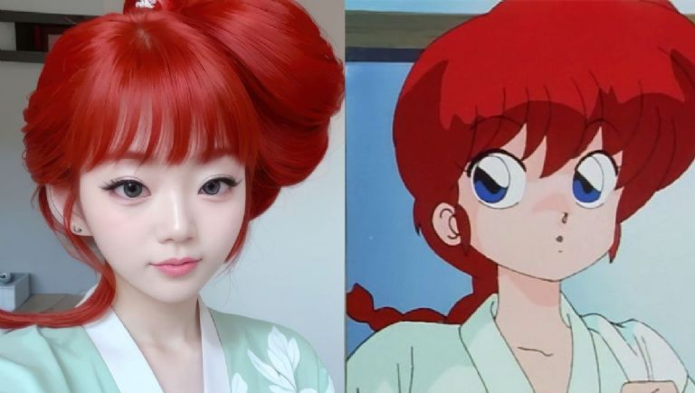 Personajes de Ranma 1/2 en la vida real según IA