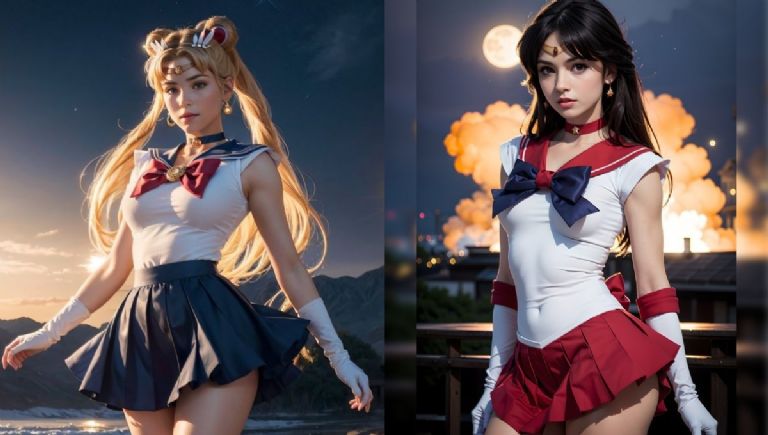 La ai lleva a la vida real a Sailor Moon y Sailor Mars