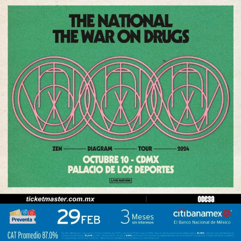 Checa el precio del concierto de The National y The War On Drugs en el Palacio de los Deportes en CDMX