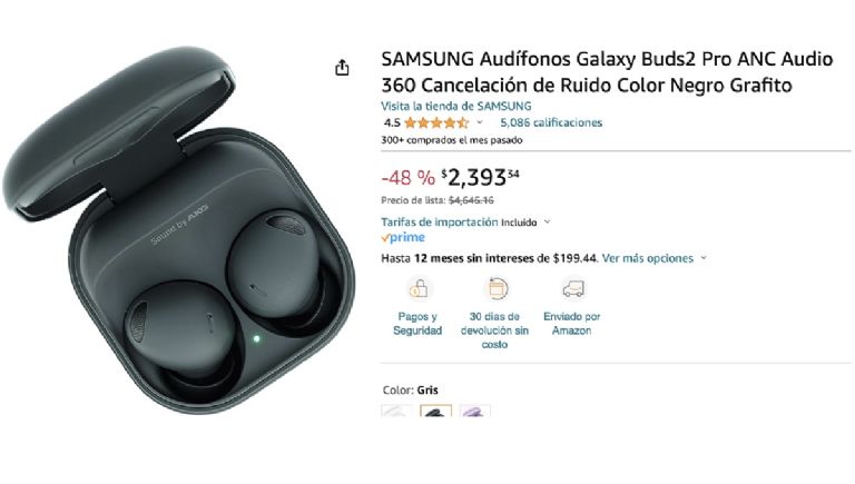 Oferta de audífonos Samsung en Amazon