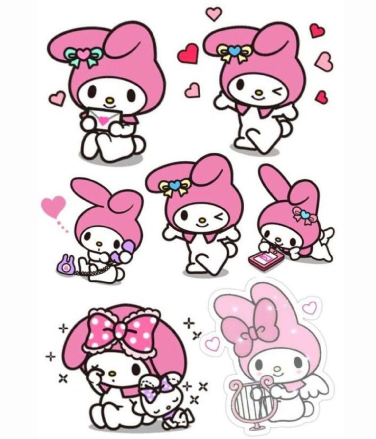 plantillas bonitas My Melody para imprimir