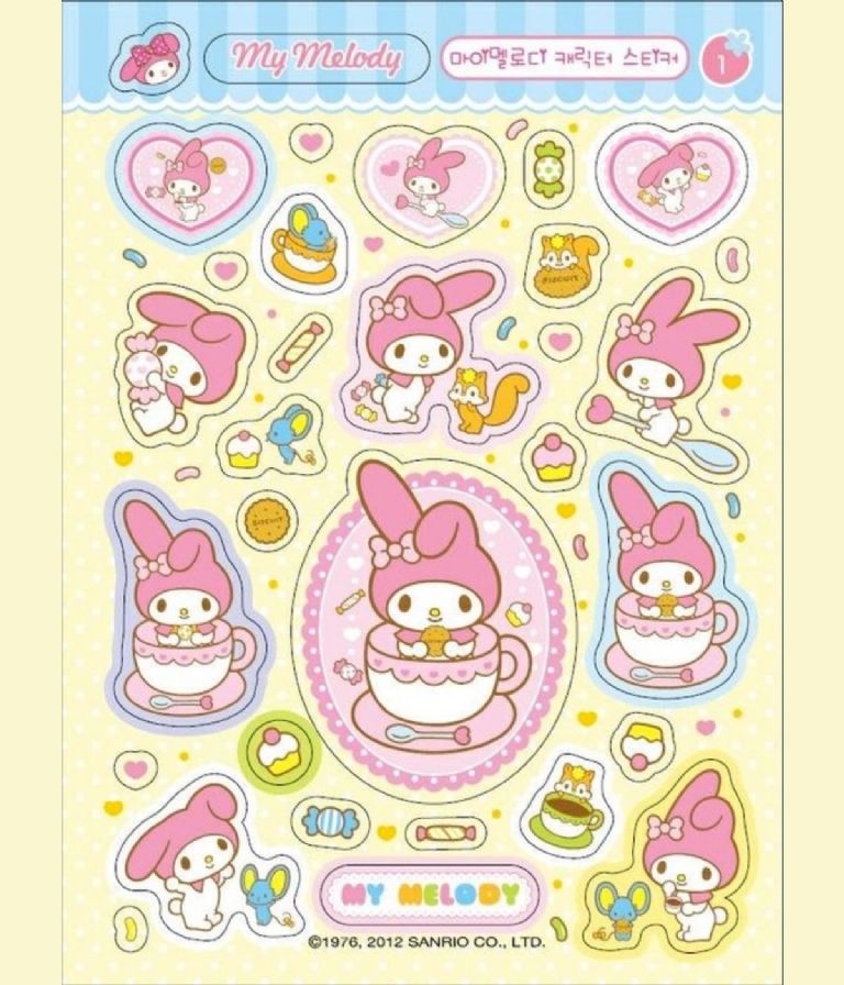 plantillas bonitas My Melody para imprimir