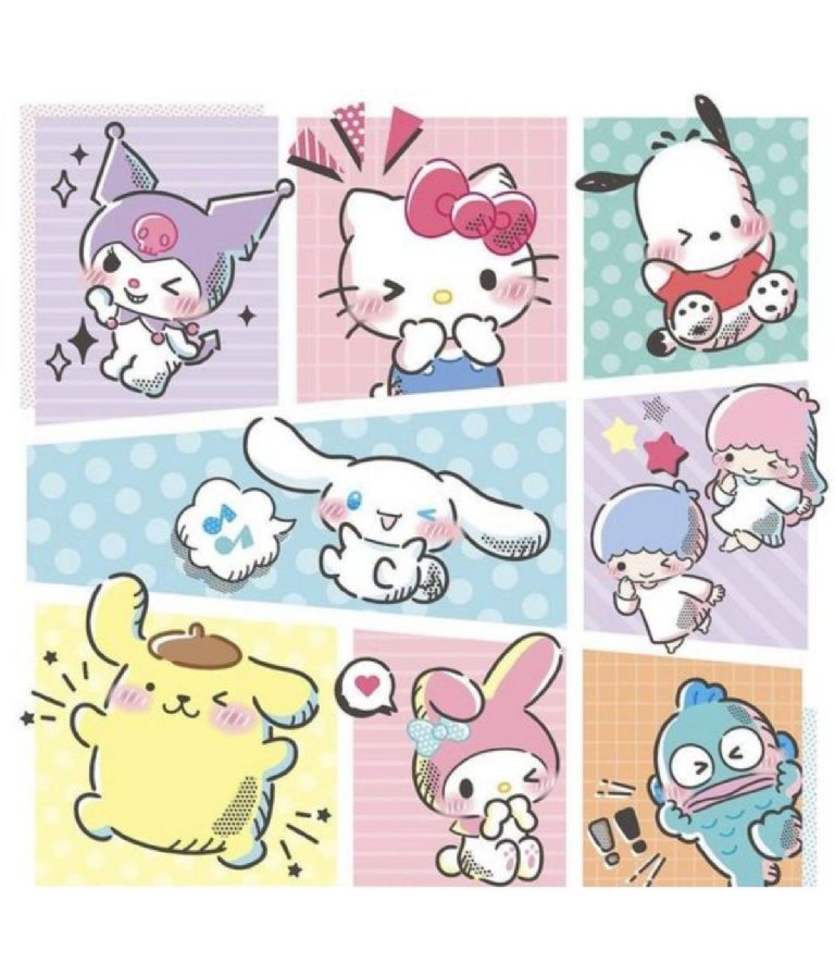 stickers de Hello Kitty y sus amigos para imprimir 