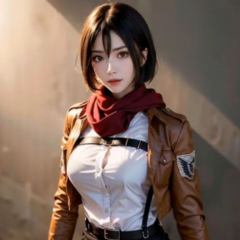 Mikasa de Attack on Titan en la vida real según inteligencia artificial