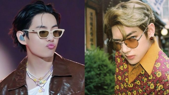 Fotos de V de BTS con lentes donde demuestran que es el más hermoso