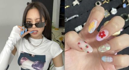 5 diseños de uñas coloridas y almendradas de Jennie de BLACKPINK para llevar a la universidad