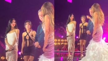 Thalía se pelea con Becky G por un vestido en los Latin AMAs | VIDEO