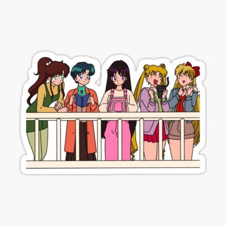 Las Sailor Scouts tienen estos stickers para imprimir