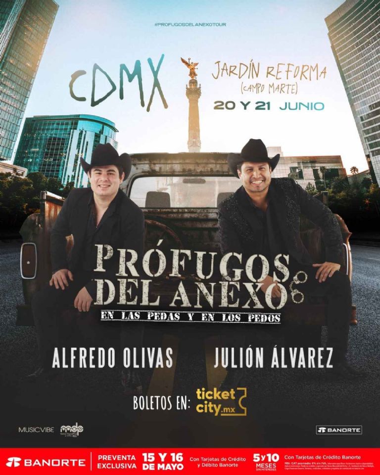 Dónde está Jardín Reforma en Campo Marte el lugar dónde se hará el concierto de Prófugos Del Anexo de Julión Álvarez y Alfredo Olivas