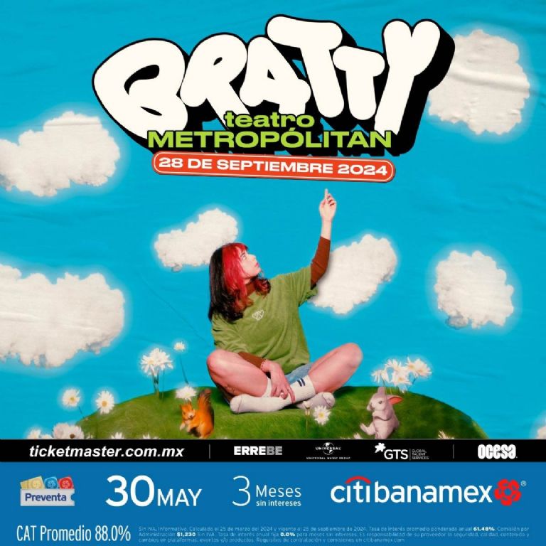 Te damos todos los detalles sobre los boletos para el concierto de Bratty en el Teatro Metropólitan