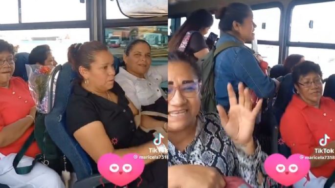 VIDEO: mujeres se suben al camión y se vuelven virales por cantar a los Temerarios