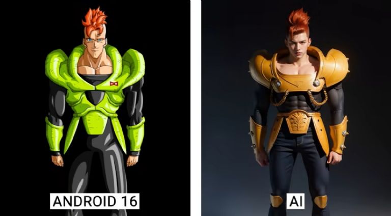 Así se vería Androide 16 de Dragon Ball en una imagen hiperrealista de la IA