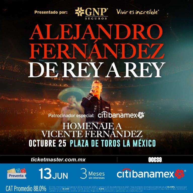 Alejandro Fernández tendrá concierto en la Plaza de Toros de la CDMX te decimos cuándo comprar los boletos