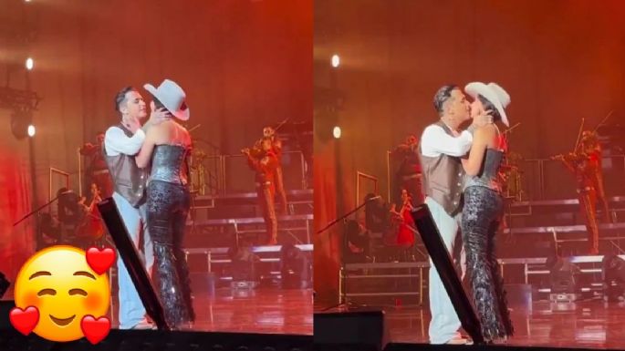 Nodal y Ángela Aguilar no se esconden y se BESAN en concierto, aquí el VIDEO