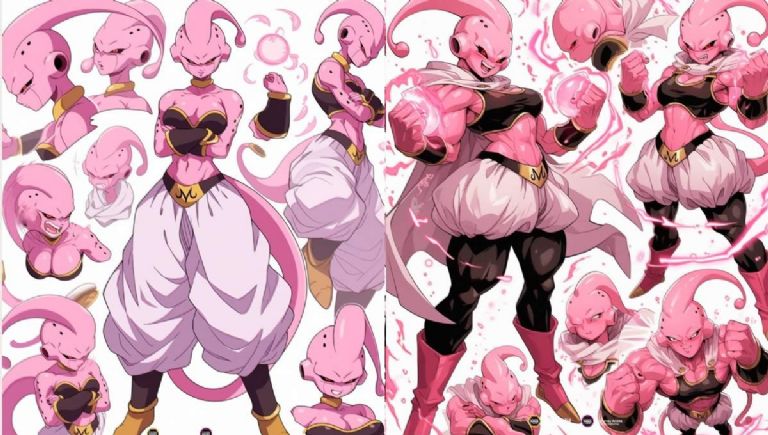 Un fan art muestra cómo se ve Majin Buu del anime Dragon Ball en su versión de mujer