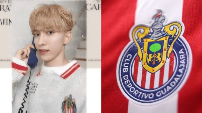 DK de Seventeen porta orgulloso una playera de las Chivas en sus photocards