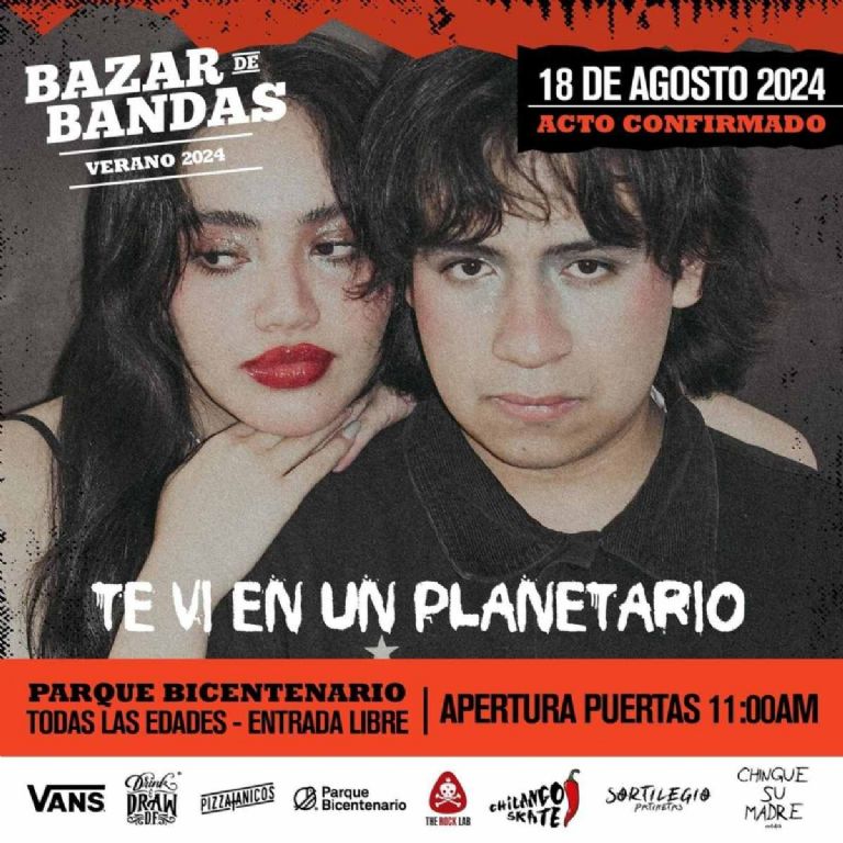 Estos artistas estarán en concierto en el festival de música Bazar de Bandas horario y fecha