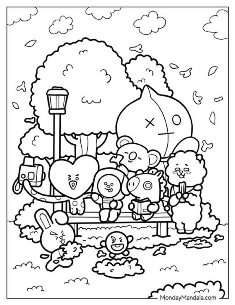 Plantillas para colorear de BT21