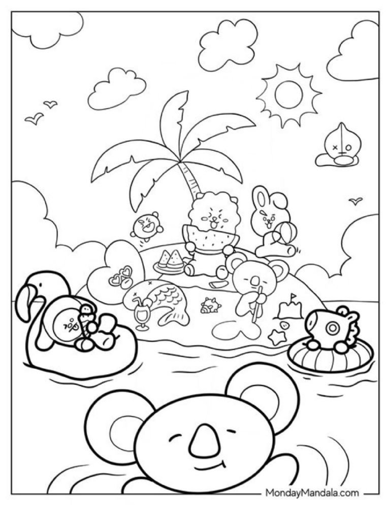 Dibujos de BT21 para colorear