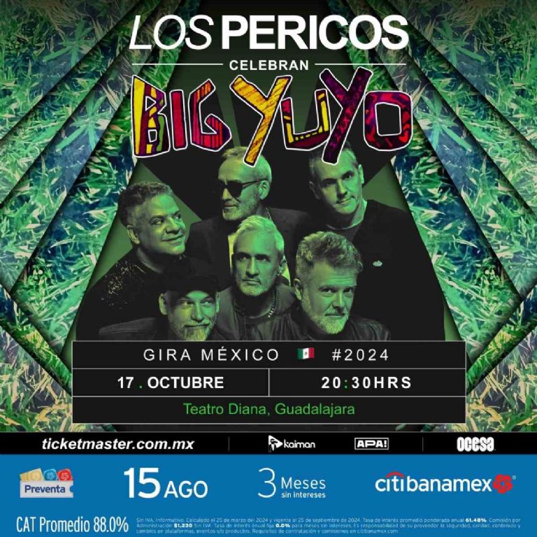 Tienes que ir al concierto de Los Pericos en el Teatro Diana en Guadalajara este será el precio de los boletos