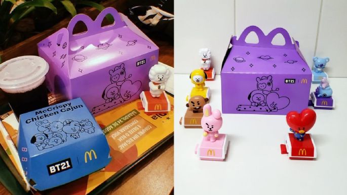 ¿Cuánto cuesta el set de 7 de BT21 en McDonald's?