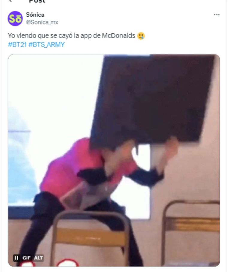 La caída de la app de McDonalds tras el lanzamiento de la colaboración de bT21 en México deja los mejores memes