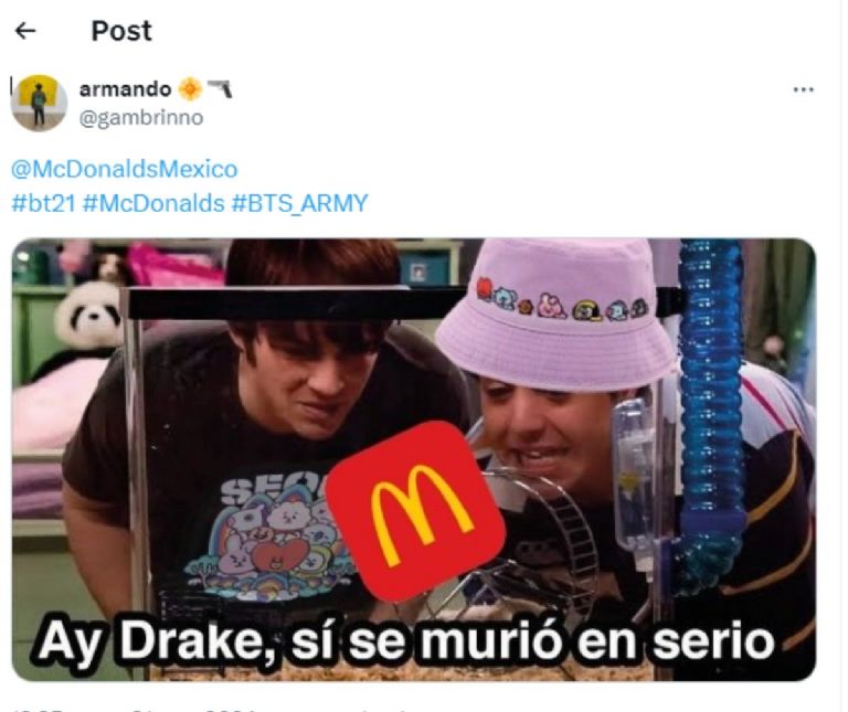 Se cae app de McDonalds tras lanzamiento de colaboración con BT21 de BTS y los memes explotan