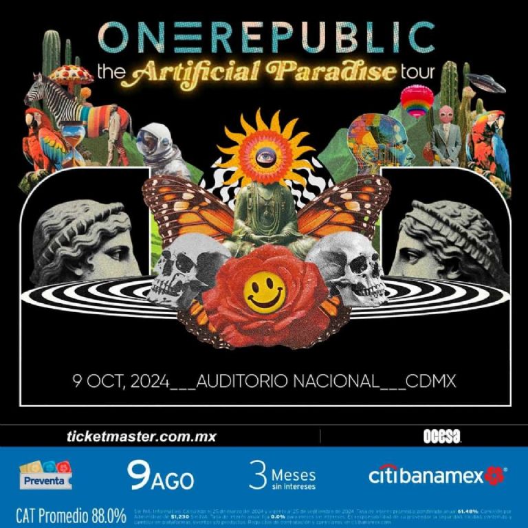 Precio de los boletos para el concierto que OneRepublic tendrá en el Auditorio Nacional de la CDMX