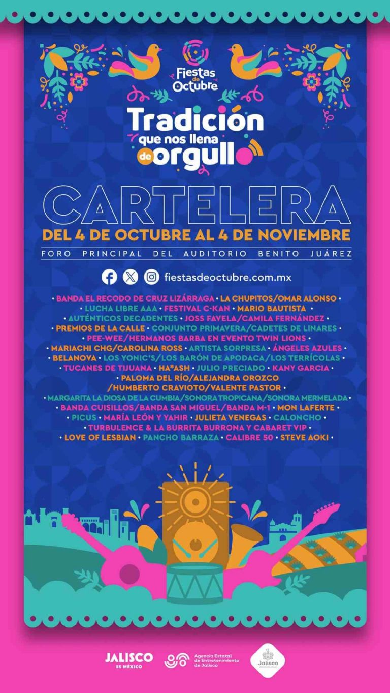 Artistas del cartel para las Fiestas de Octubre 2024 precio de los boletos