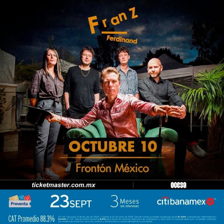 cuando viene franz ferdinand a mexico concierto en cdmx