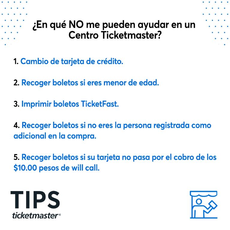 Centros Ticketmaster Ayuda